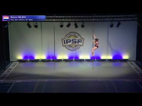 Masters 50+ Monica Van Beek of the Netherlands - Finals 8th 2017 World Pole Sports Championships