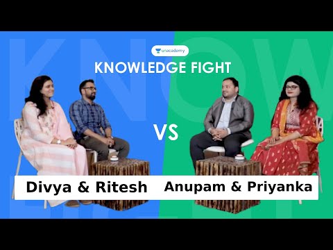 Knowledge Fight - Divya Rank 9 & Ritesh Rank 39 vs Anupam Rank 2 & Priyanka Rank 6 | UPPSC Toppers