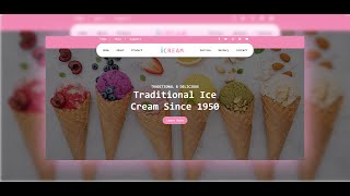 Learn how to add promotional videos to your website using HTMLandCSS | Ice Cream Shop Website Part-3