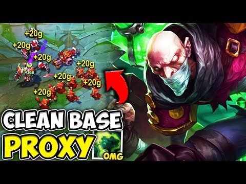THE CLEANEST SINGED DOUBLE PROXY OF THE SEASON!! (IN THEIR BASE) - League of Legends