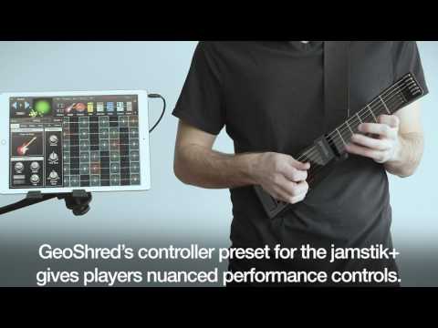 GeoShred for iOS Demoed with the Jamstik+ Guitar MIDI Controller