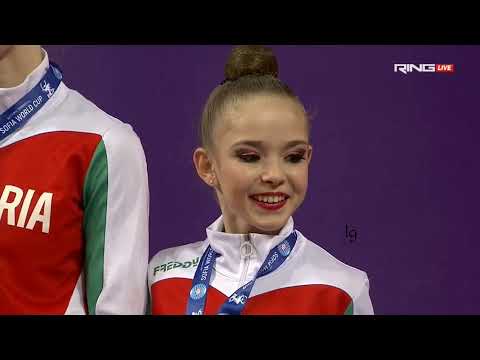 Award Ceremony Senior Individual All-around + Groups All-around : World Cup Sofia 2022