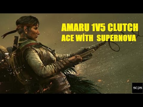 Amaru Ace! Ranked-1v5 Supernova Clutch- Rainbow Six Siege