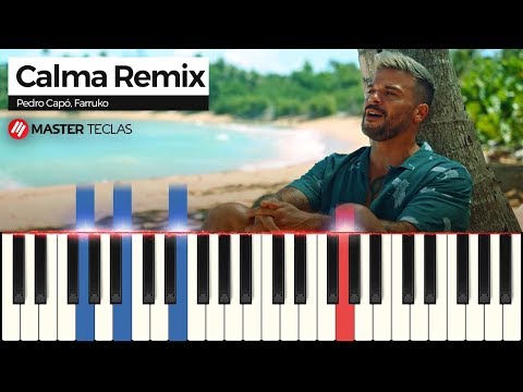 Calma Remix - Pedro Capó, Farruko | Piano Tutorial + Partitura