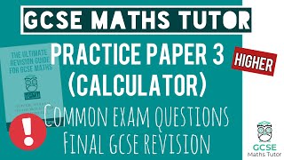 Final Predicted Paper 3 | Higher GCSE Maths Exam 14th June 2023 | 1 Hour Video | TGMT
