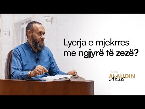 Lyerja e mjekrrës me ngjyrë të zezë? - Hoxhe Alaudin Abazi
