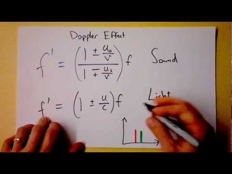 Doppler Effect for Light, Red Shift, and Accelerated Expansion of the Universe | Doc Physics