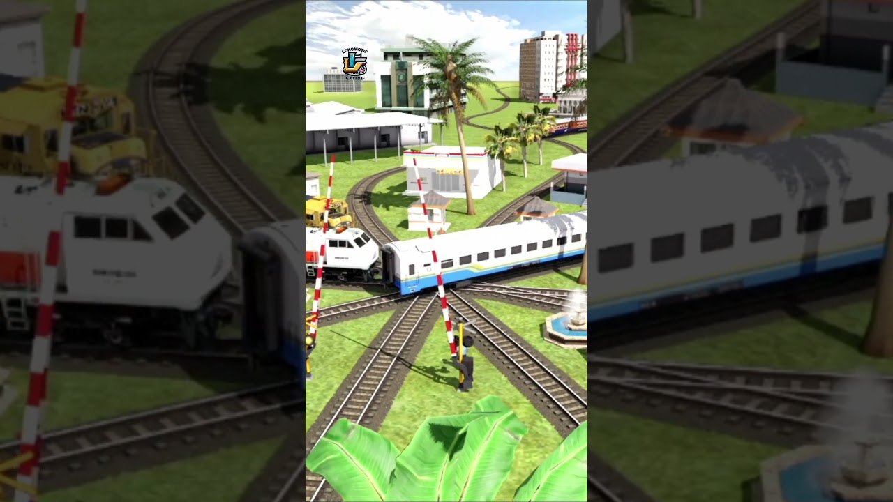 Kereta Api Cepat Melintasi Jalur Menikung Di Persilangan #train #indianrailways #railway