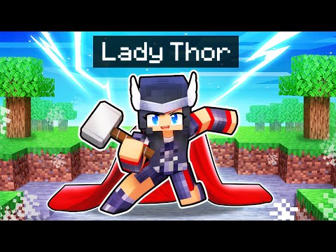 Thunder STRIKES as LADY THOR In Minecraft!