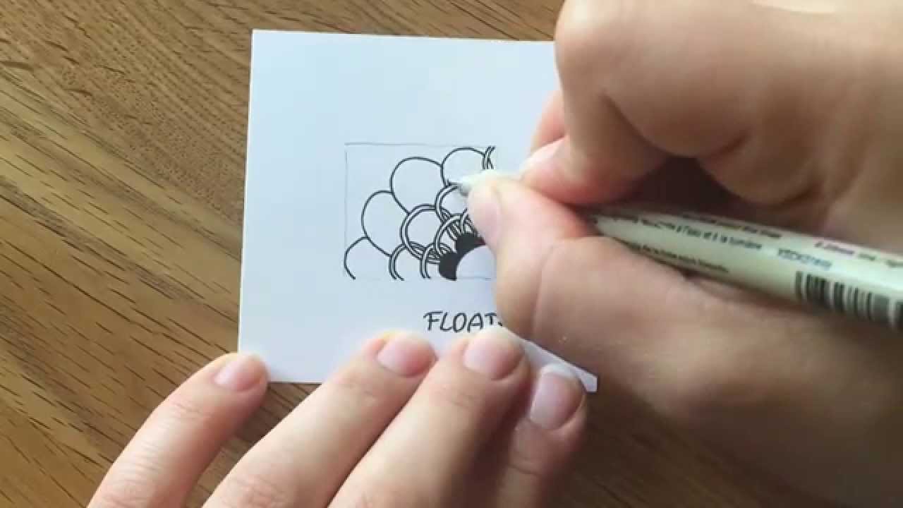 Zentangle-Muster: Floatfest