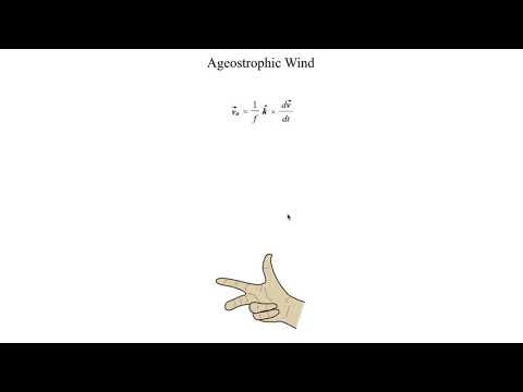 METR2023 - Lecture 16 - Segment 3: Ageostrophic Wind