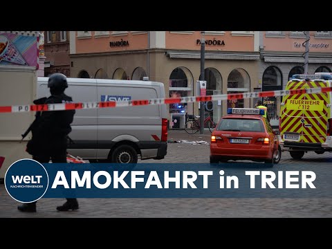 AMOKFAHRER: Auto erfasst und tötet zwei Menschen in Trierer Fußgängerzone