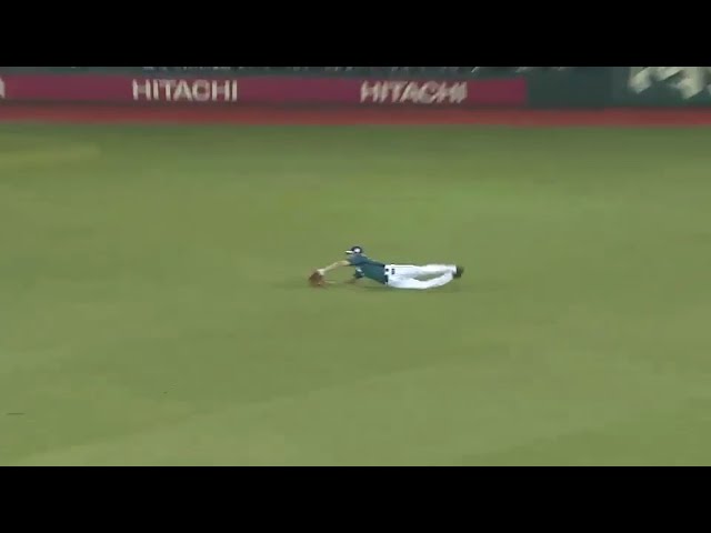 【8回裏】ライオンズ・秋山 逆転への流れを呼び込むダイビングキャッチ!! 2016/8/6 E-L