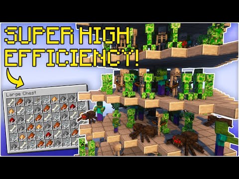 SaminUP - High Efficiency Mob Farm | Minecraft 1.19 Tutorial
