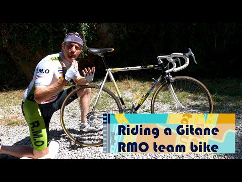 Vélo Gitane RMO - sur un ancien vélo de l'équipe RMO Gitane