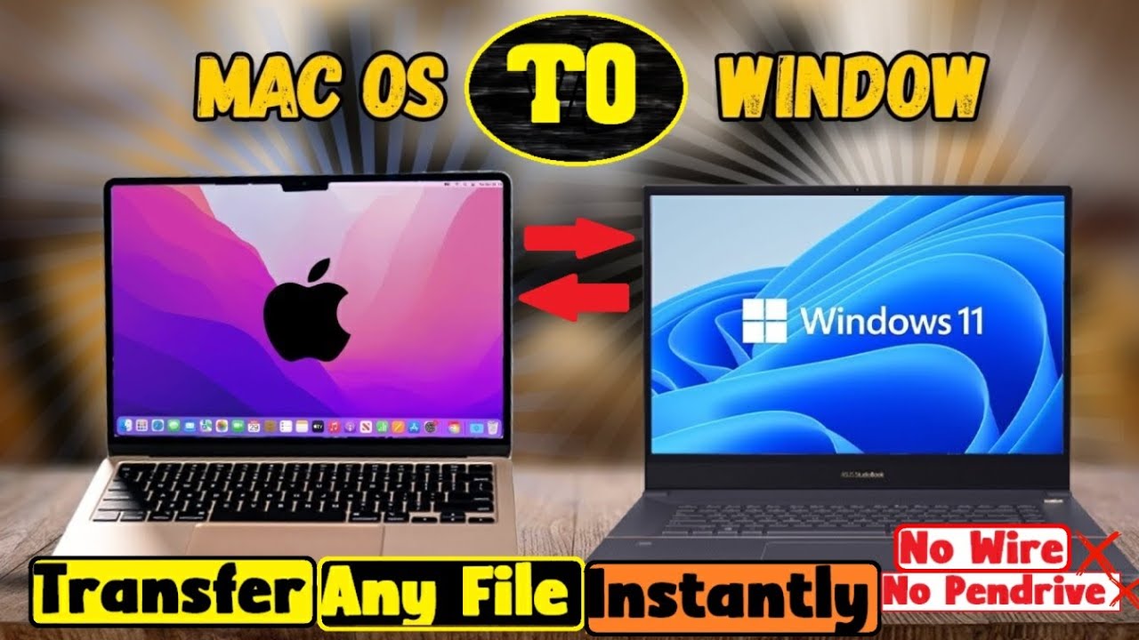 Transfer Files Between Mac and Windows Within A Second 2025 - Without Cable// No Additional Software