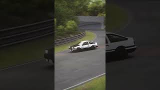 GRAN TURISMO　DeepForest  InitialD AE86 drift　#shorts　#assettocorsa