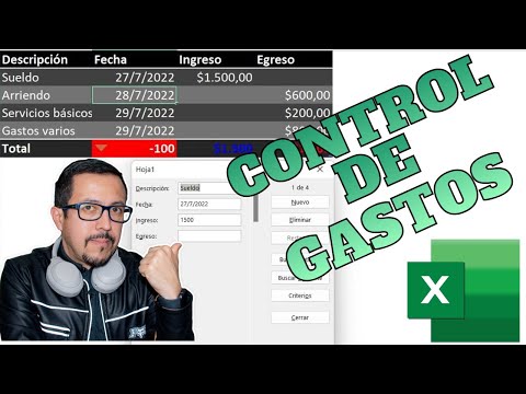 , title : 'CONTROL DE GASTOS, ingresos y egresos, con formatos y resaltados en Excel.'