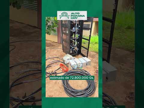 ANDE detecta conexión irregular para criptominería en Hernandarias #TuFuenteDeInformación