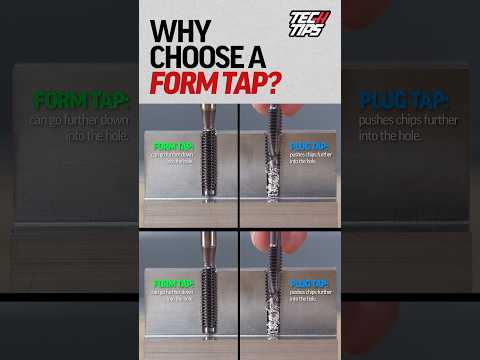 Why choose a form tap? #haascnc #haasautomation #haastooling #haas #cnc #manufacturing