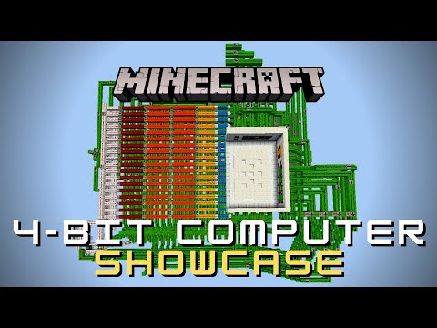 Sarnnox - Minecraft - Redstone 4-bit Computer Showcase