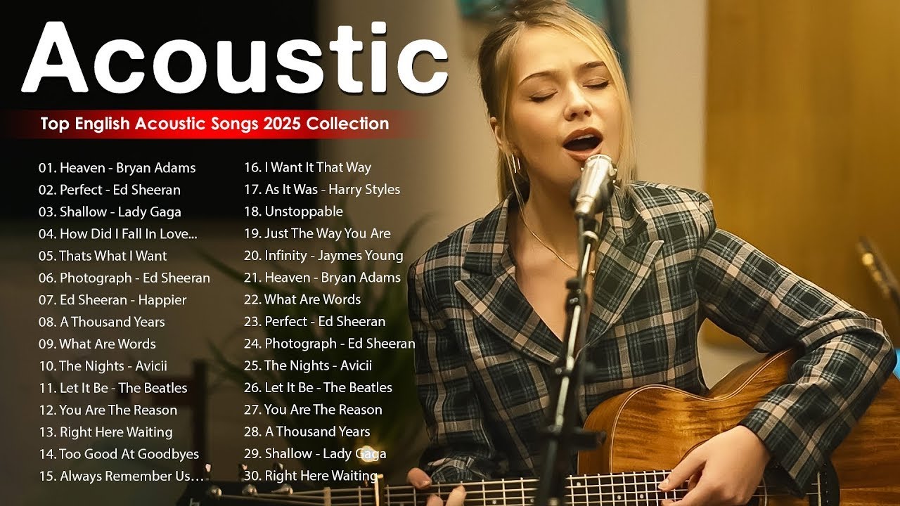 The Best Acoustic Songs of All Time | English Love Songs Acoustic Cover 2023 - Acoustic 2023