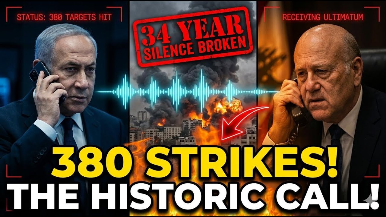 Israel Struck 380 Hezbollah Targets in 24 Hours — Netanyahu Called Lebanon President After 34 Years