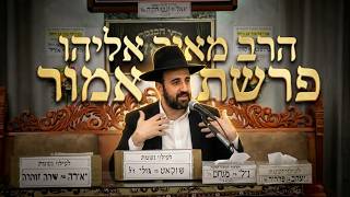 פרשת אמור הרב מאיר אליהו: עיר טבריה עדויות וסיפורים מהעיר הקדושה בגליל