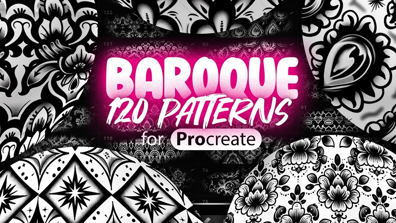 Baroque Patterns Brushes for Procreate 🔥
