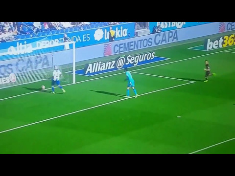 Gol de Leo Baptistao   Deportivo de la Coruña 0 1 Espanyol   La Liga 7052017