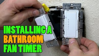 How To Install a Bathroom Fan TIMER SWITCH