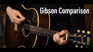 Video thumbnail for Gibson J-45 Vintage VS J-45 Standard by WM SOUND Guitars 원미사운드