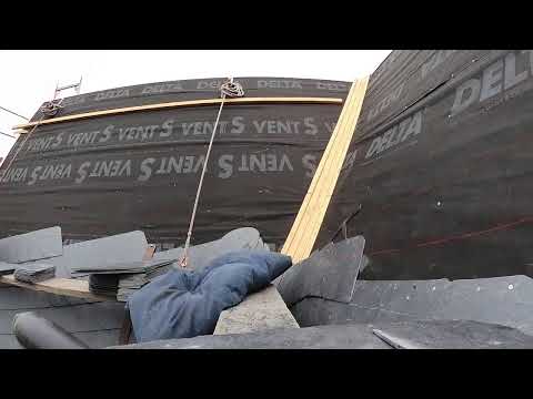 Herzkehle decken - Schieferkehle - Live vom Schieferdach in Berlin