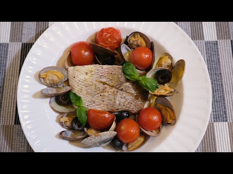 아쿠아파짜 만들기 / 이탈리아식 바지락참돔찜 / Acqua Pazza