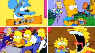 The Best Simpsons Nobody Better Lay A Finger On My Butterfinger Funny Commercials
