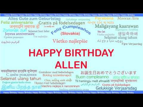 Allen   Languages Idiomas - Happy Birthday