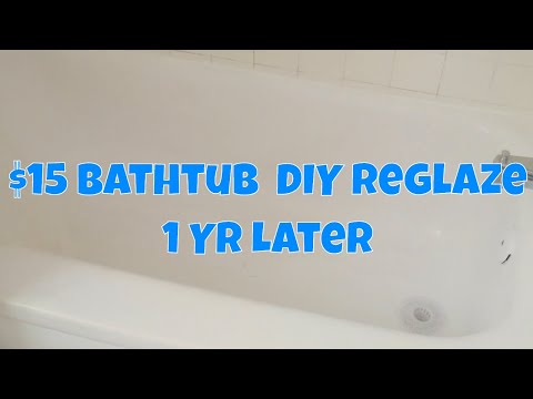 Rust-Oleum Appliance Epoxy Paint on My Bathtub - 1 Yr Later