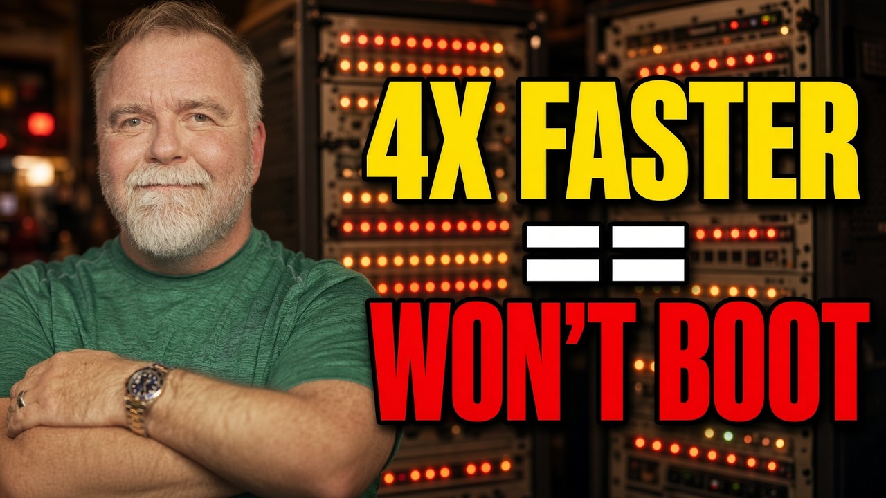 My Computer is now 4× Faster! That’s Why It Won’t Boot...