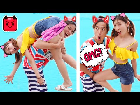 【女子護身術】海でナンパ男を撃退！簡単で賢いライフハック【女子護身術】