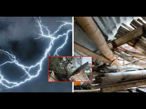 Rayo impacta casa de caña en La Libertad y la destruye