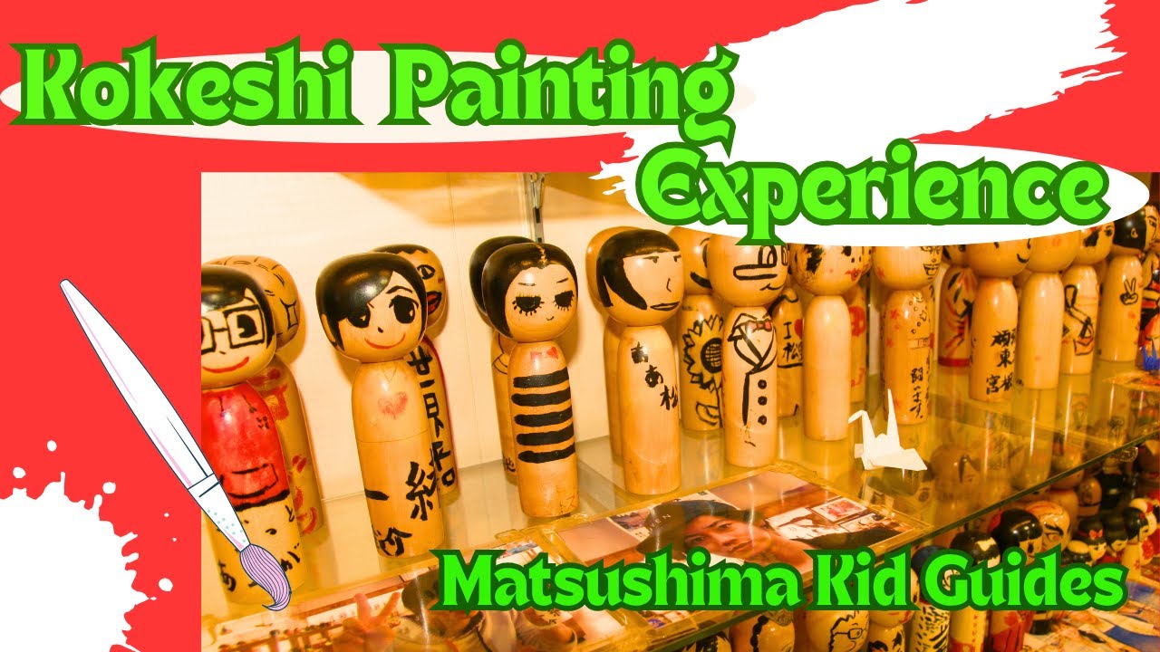 Experience the joy of miniature Kokeshi doll painting.