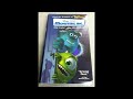 Disney Pixar S Monsters Inc 2002 VHS Full Frame