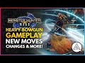 Monster Hunter Rise | New HEAVY BOWGUN Weapon Gameplay - New Moves, Changes & Silkbind Attacks