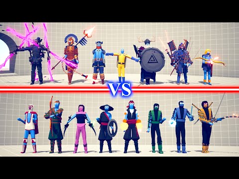 HIDDEN UNITS TEAM vs MORTAL KOMBAT TEAM - Totally Accurate Battle Simulator TABS