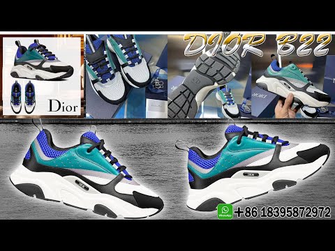 DIOR B22/DIOR SNEAKER/DIOR SHOES UNBOXING DETAILS EXHIBITION (BLUE DEEP GREEN)