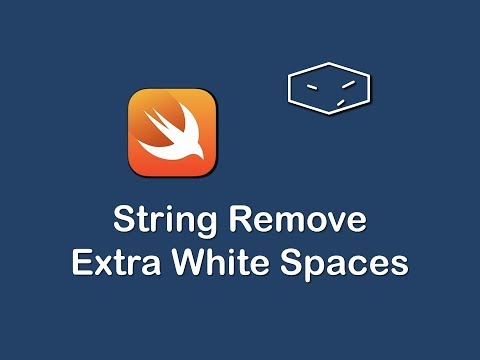 string remove extra white spaces in swift 3