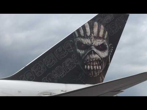 Iron Maiden landed and takeoff at Landvetter airport june 2016