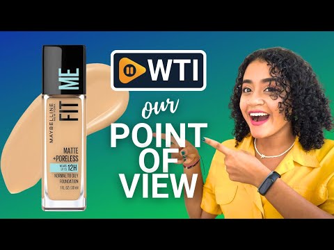 Maybelline Fit Me Matte + Poreless Liquid Oil-Free Foundation Makeup - WTI product video review