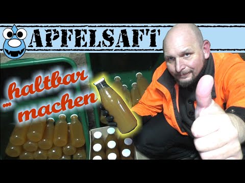 😃🍎Apfelsaft haltbar machen🍏 und in Glasflaschen 🍎abfüllen🍏🤤