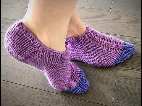Easy knit slippers